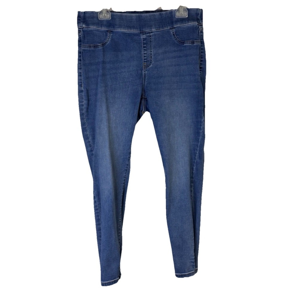Lane Bryant Sz 16 (Actual 34x27) High Rise Denim Jeggings Med Weight EUC